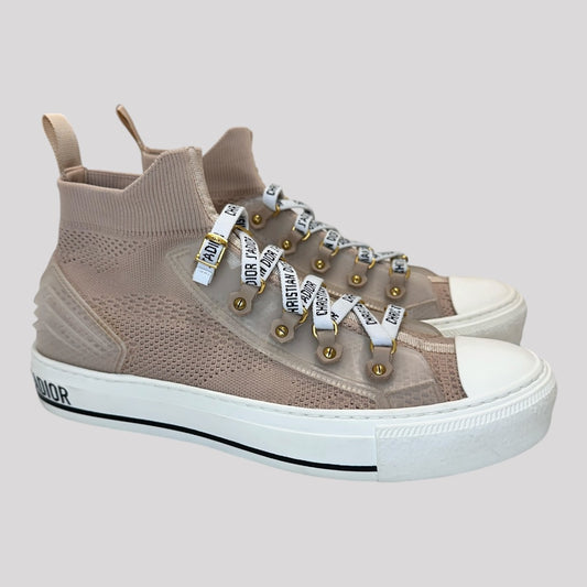 Christian Dior Walk’N’Dior Nude Knit Sneakers