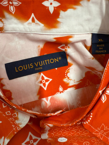 Louis Vuitton Monogram Bandana Tie-Dye Print Shirt