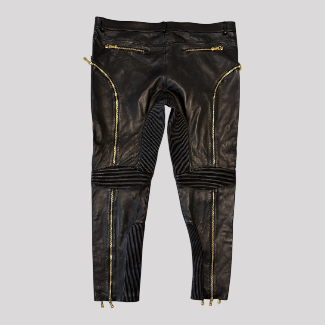 Versace Leather Biker Pants Rico Love