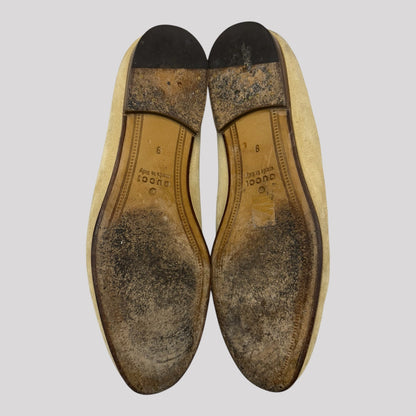 Gucci Brixton Horsebit Suede Loafers
