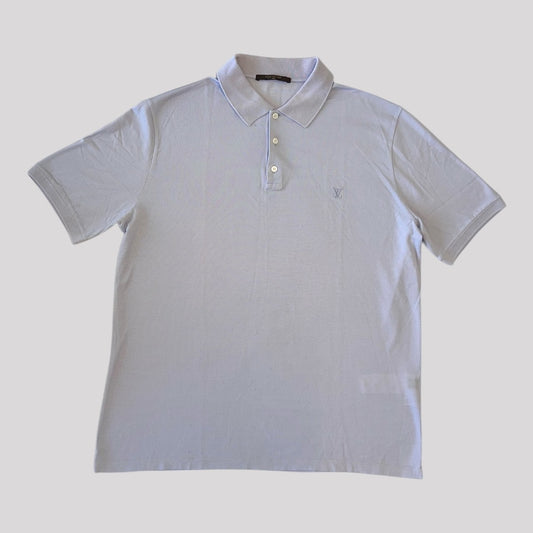 Louis Vuitton Logo Cotton Short-Sleeved Polo