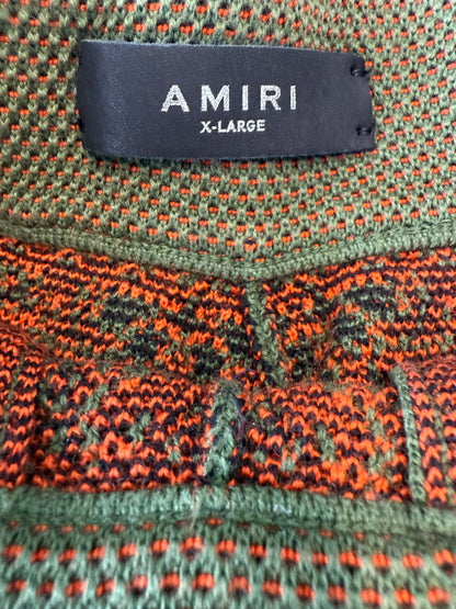 Amiri Bandana Jacquard Cotton and Cashmere-Blend Drawstring Shorts