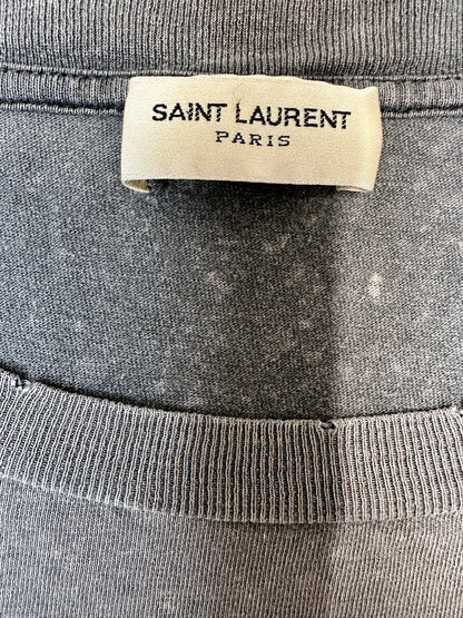 Saint Laurent Graphic Print Crew Neck T-Shirt