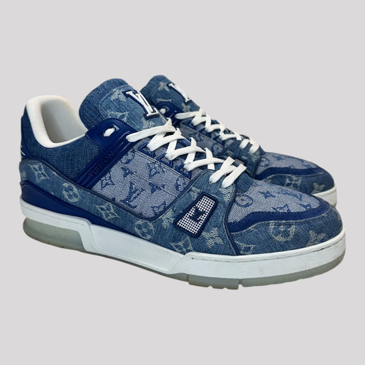 Louis Vuitton Denim Monogram Trainer Sneaker