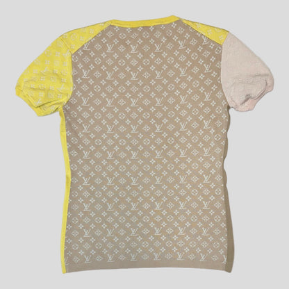 Louis Vuitton Monogram Silk Knit Sweater Top