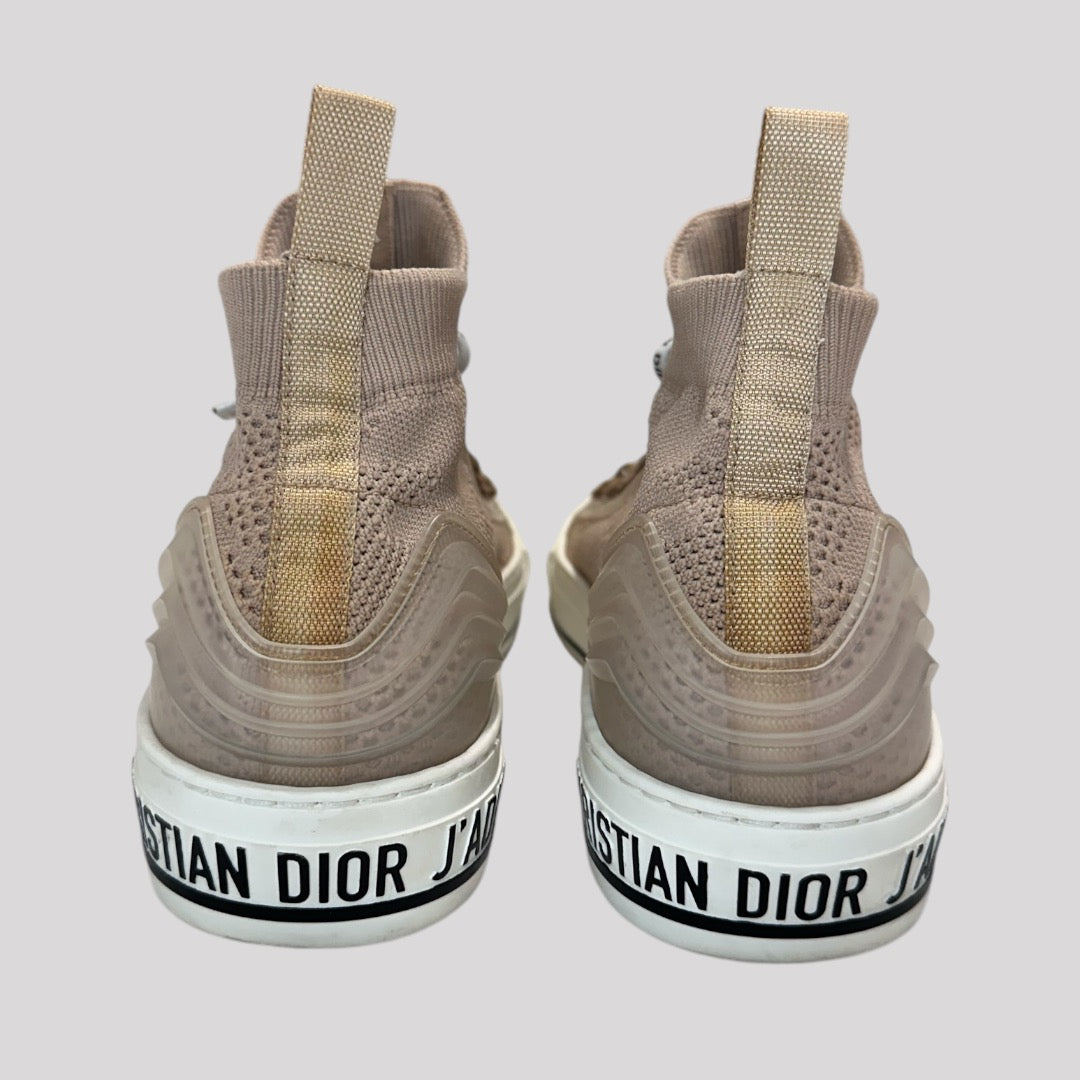 Christian Dior Walk’N’Dior Nude Knit Sneakers