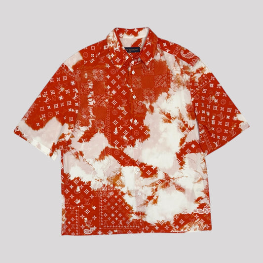 Louis Vuitton Monogram Bandana Tie-Dye Print Shirt