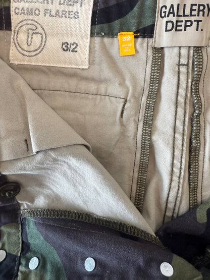 Gallery Dept Camo Flare Cargo Pants