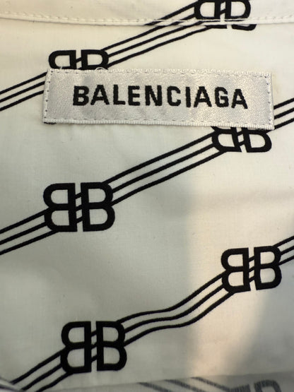 Balenciaga BB logo Poplin Button Up Shirt