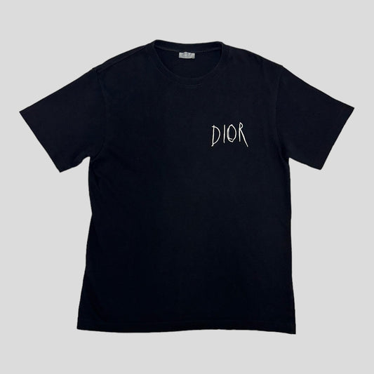 Dior x Raymond Pettibon Oversized Black T-Shirt