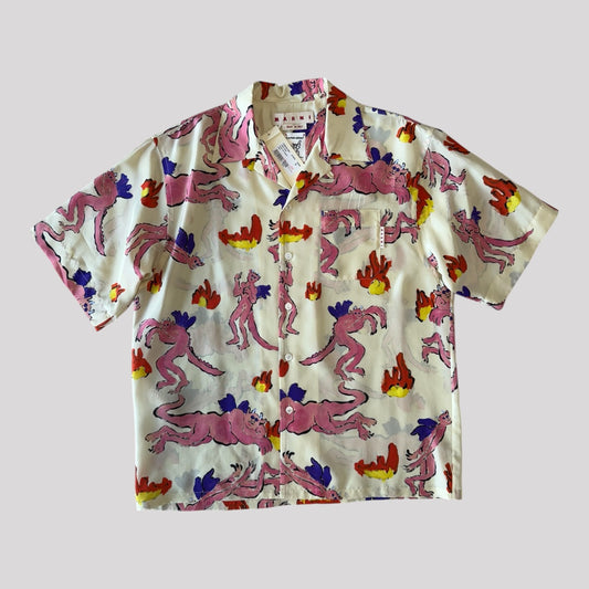 Marni Devils Silk Camp Shirt