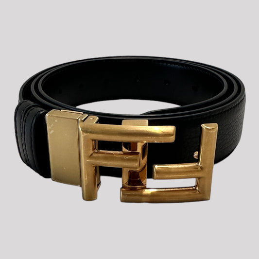 Fendi Cuoio Romano FF Buckle Belt