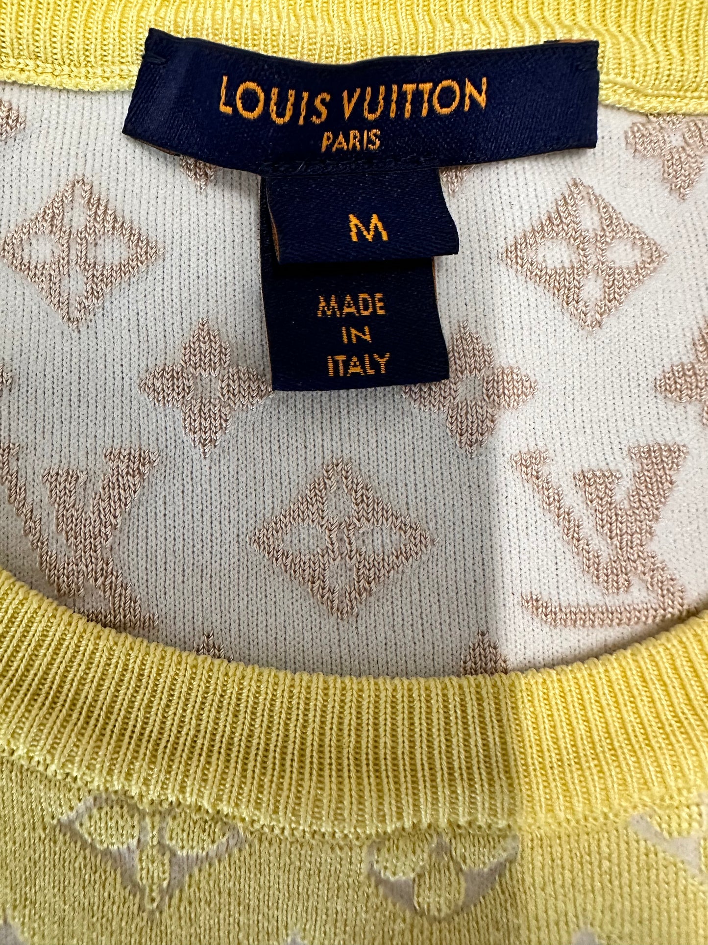 Louis Vuitton Monogram Silk Knit Sweater Top