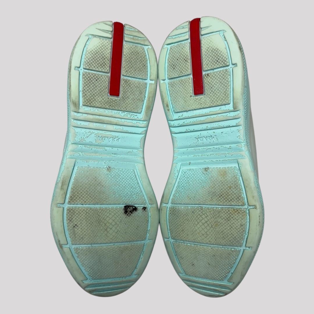 Prada America’s Cup Soft Rubber And Bike Fabric Sneakers
