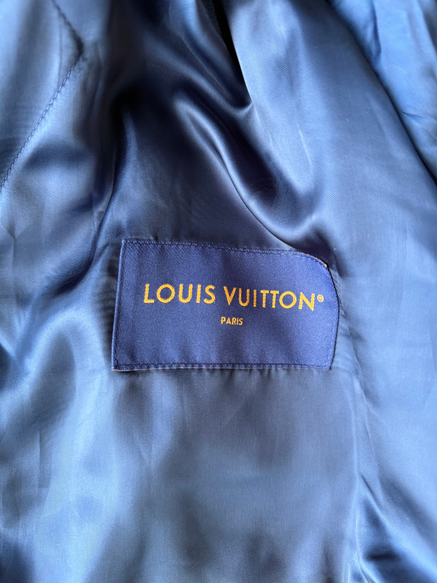 Louis Vuitton Floral Leather Mix Teddy Varsity Jacket