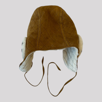 Chanel Quilted Shearling Trapper Hat