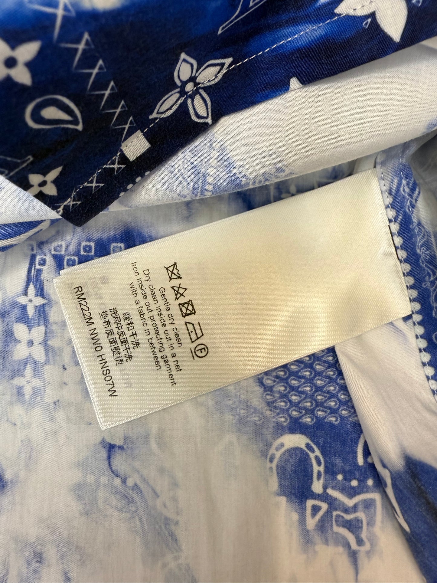 Louis Vuitton Monogram Bandana Tie-Dye Print Shirt